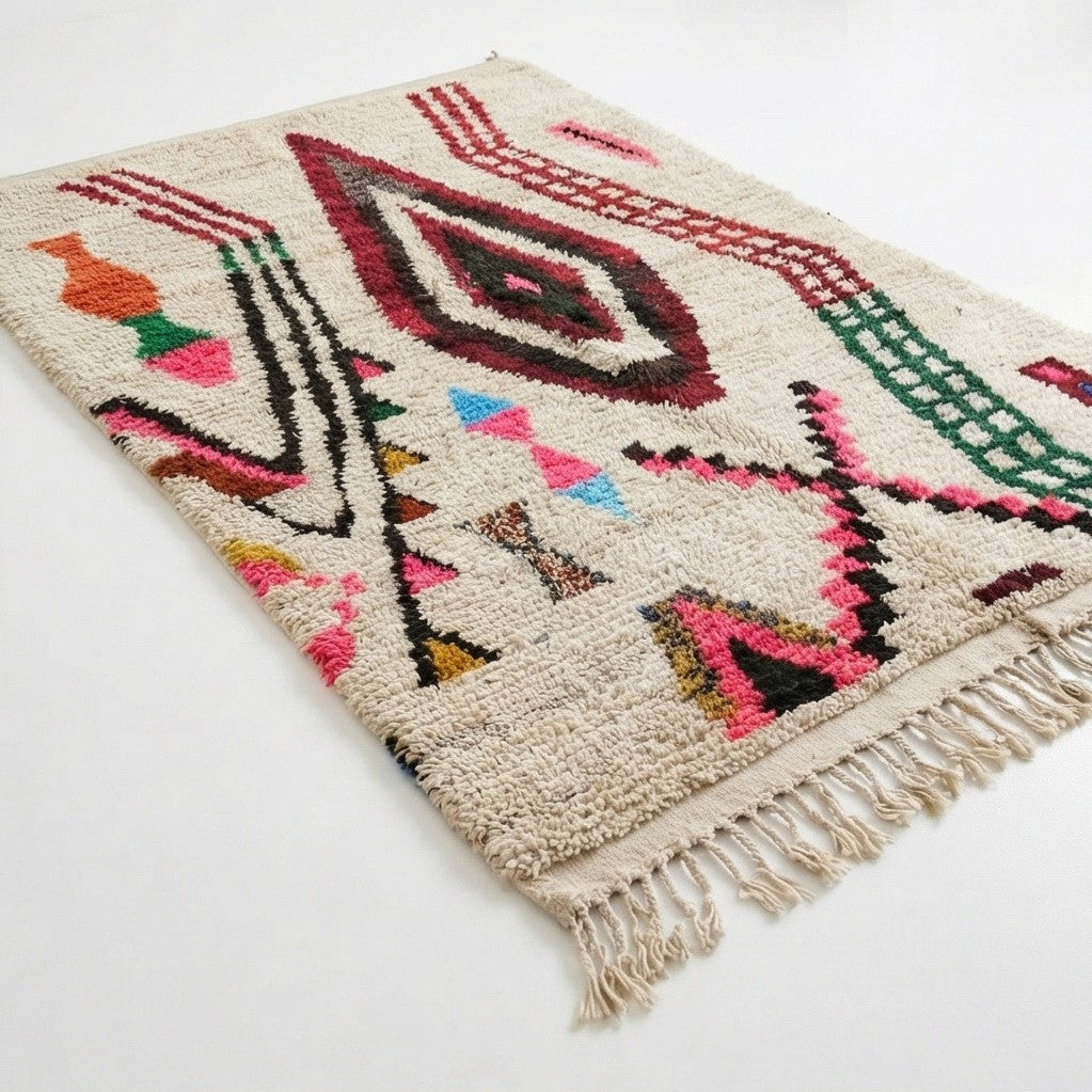 Tapis marocain Azilal coloré 180x280 cm