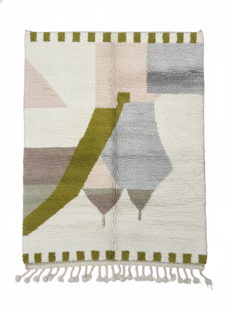 Tapis marocain ton vert Azilal