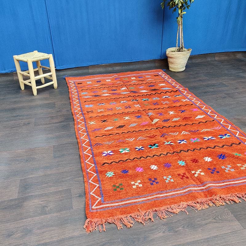 tapis boheme orange