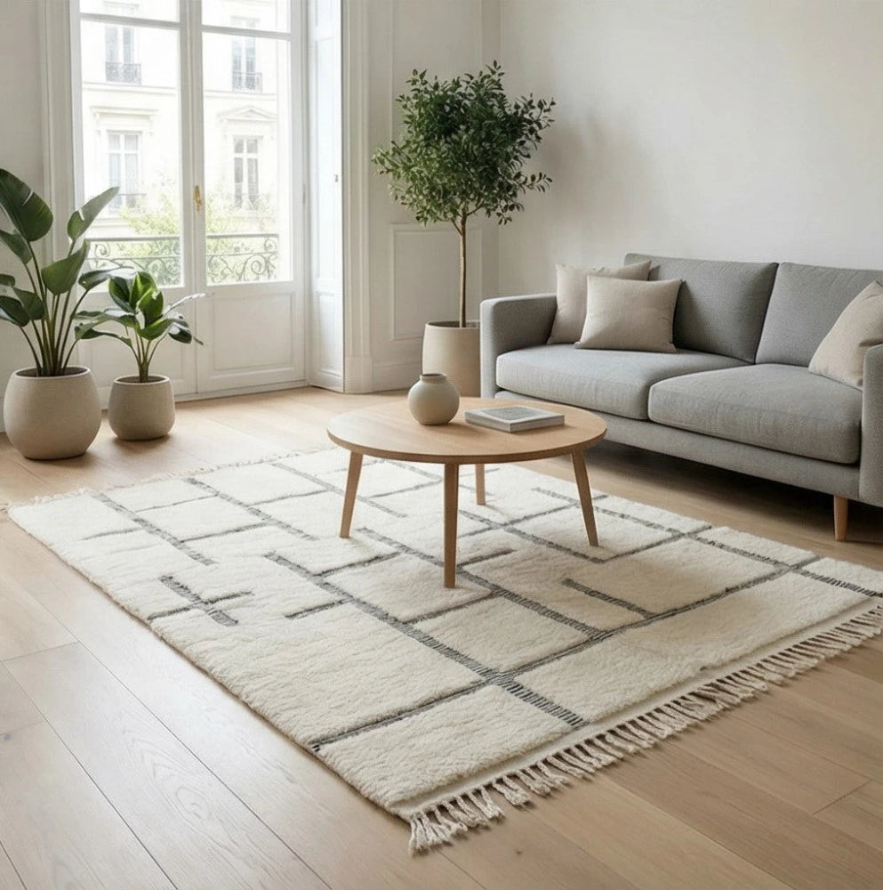 Tapis marocain en laine Amar