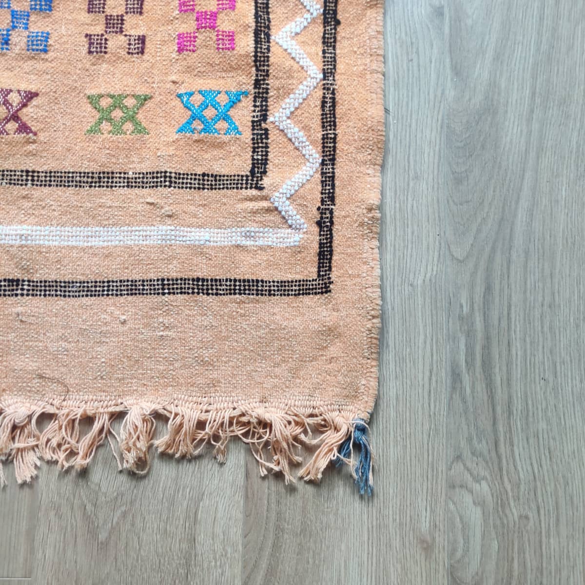Tapis Mosaïque Bohème - Beige & Vif