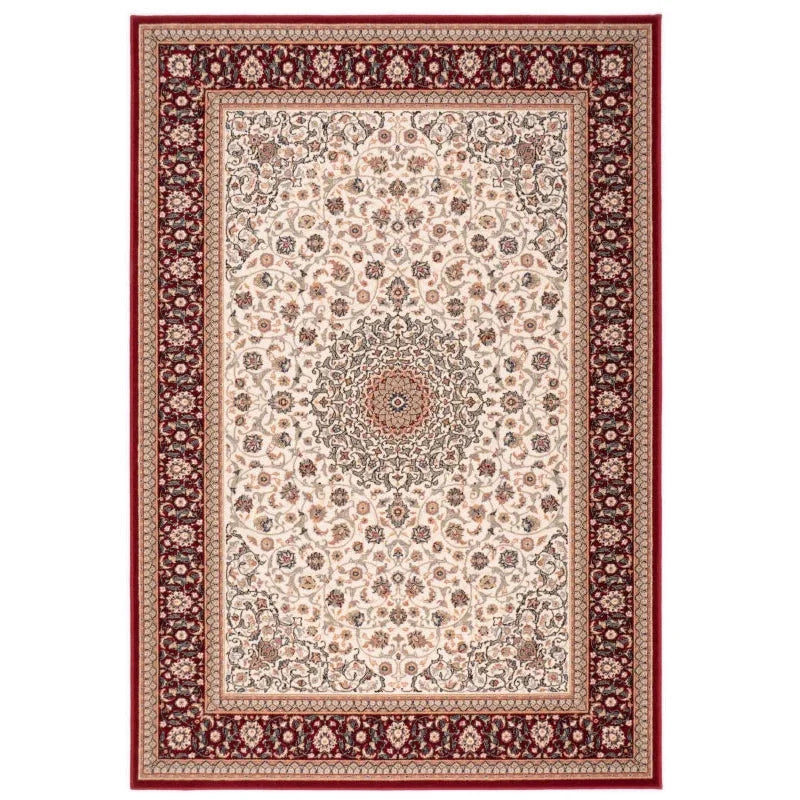Tapis Kilim Turc 120x180 Cm – Rouge/Bleu Marine/Beige, 90% Coton, Motif Oriental
