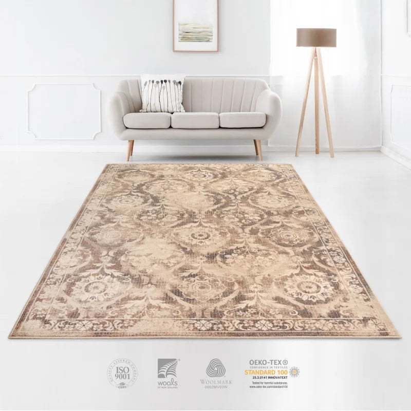 tapis oriental beige