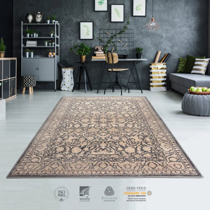 tapis oriental laine