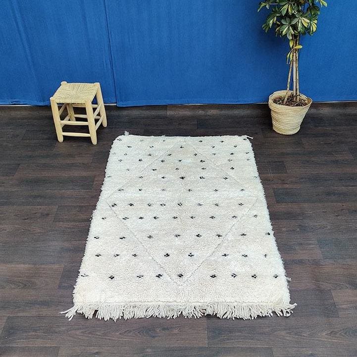 tapis berbere blanc et noir