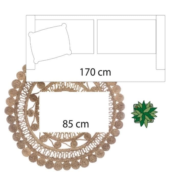 comment disposer un tapis rond