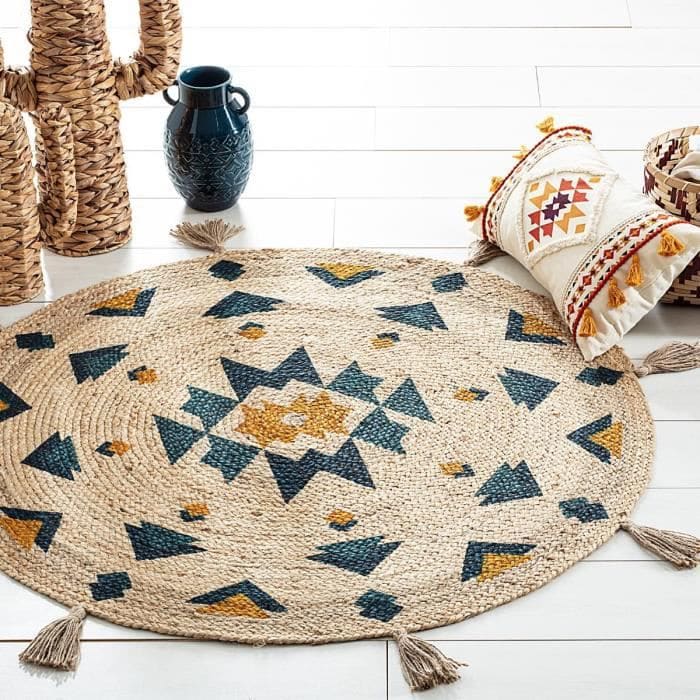 tapis jute boheme