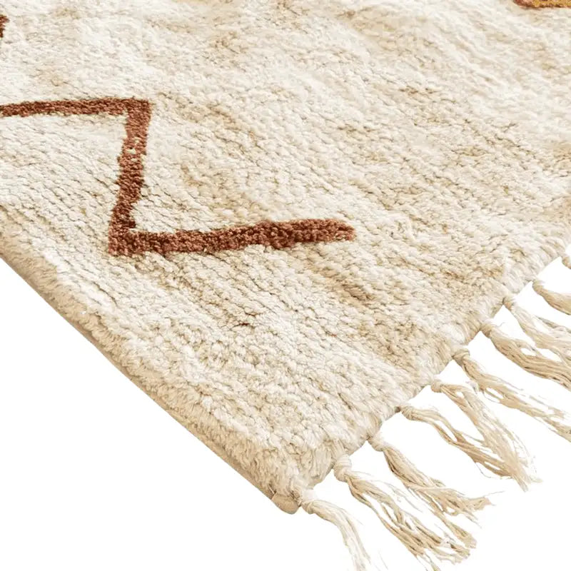 Tapis Azilal terre ocre style bohème