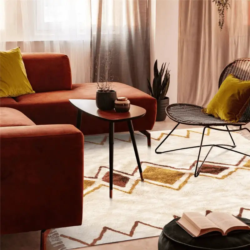 Sublime Tapis Azilal terre ocre