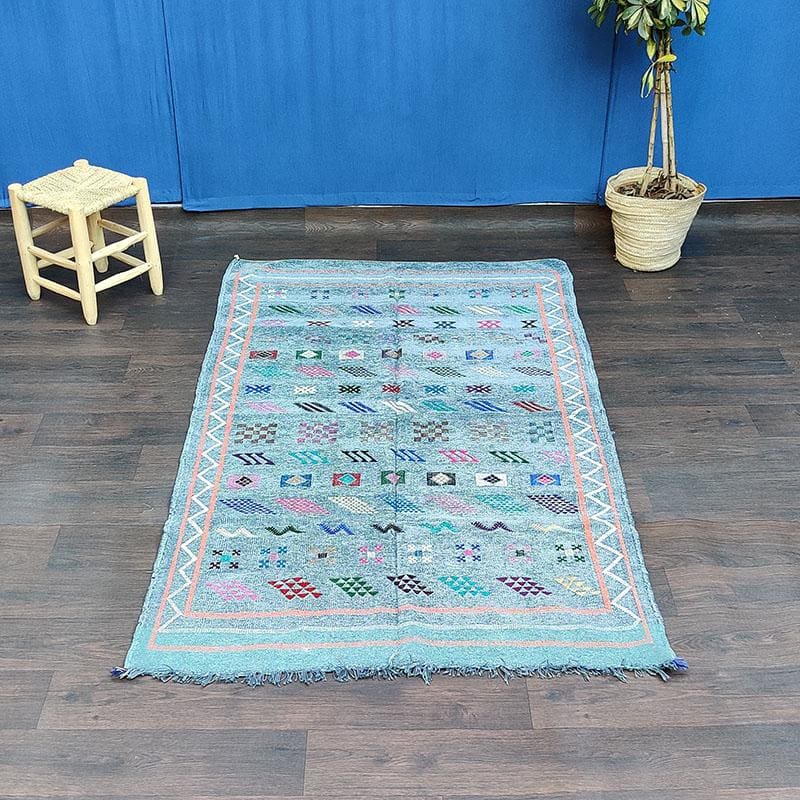 tapis berbere bleu