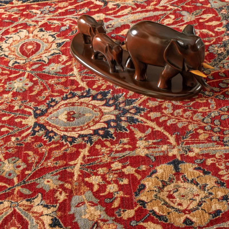 tapis style oriental rouge