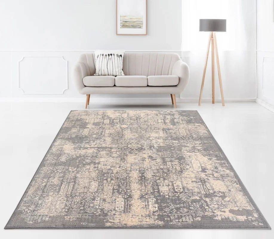tapis oriental gris
