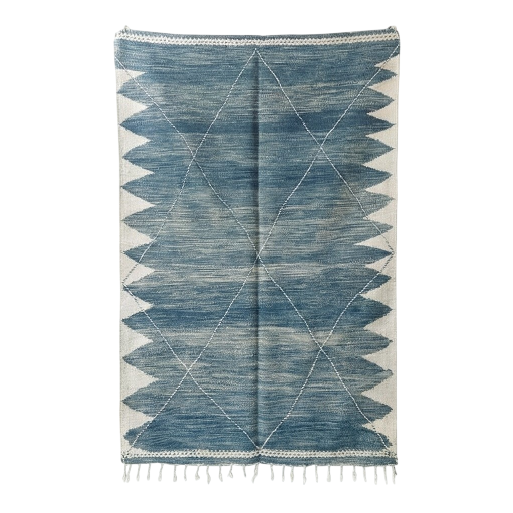 Grand tapis Zanafi bleu 200x300 cm