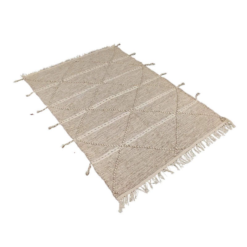 Vue d'ensemble du tapis Zanafi crème pour intérieur