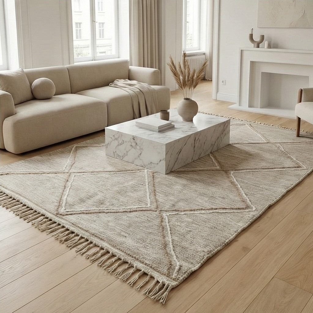 Tapis Zanafi gris beige 200x300 cm