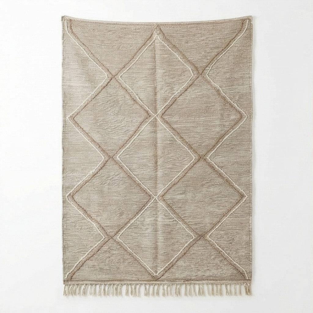 Tapis Zanafi gris beige 200x300 cm