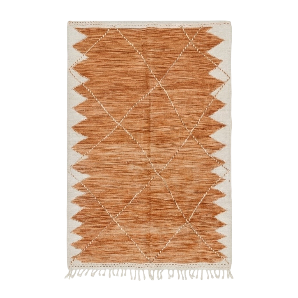 Grand tapis Zanafi orange 200x300 cm