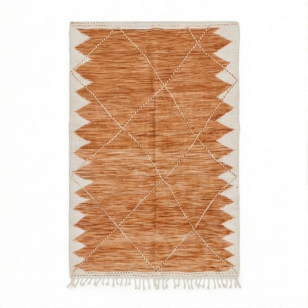 Grand tapis Zanafi orange 200x300 cm