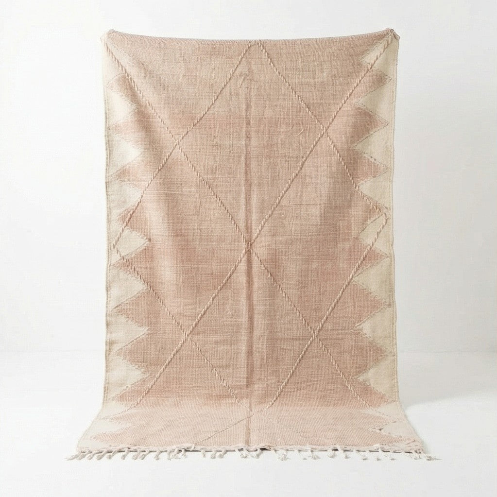 Tapis Zanafi rose kilim 200x300 cm