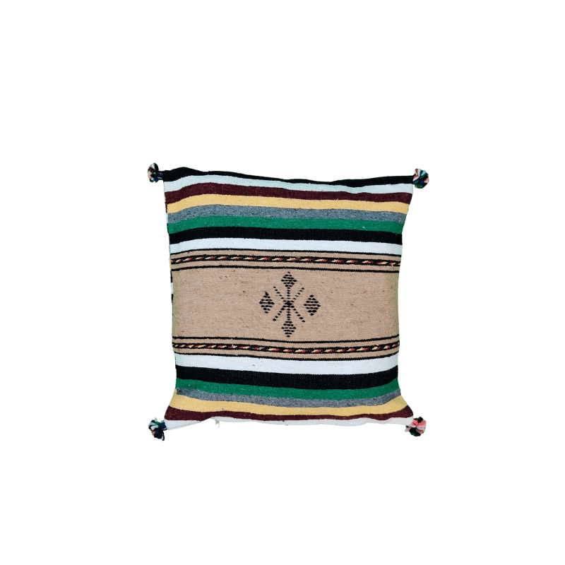 Coussin Berbère Ethnique en Coton artisanal