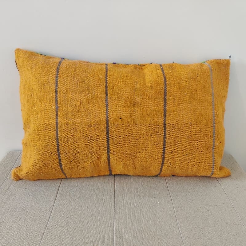 housse de coussin berbere jaune