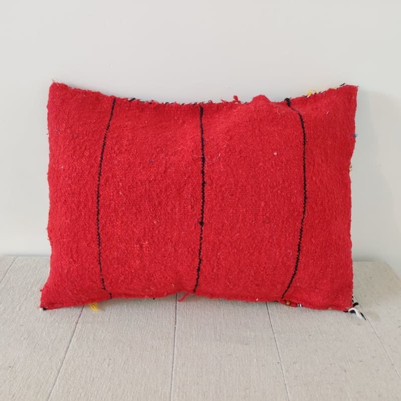 coussin kilim rouge