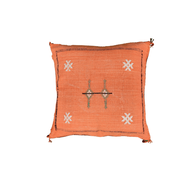 Coussin Sabra Orange Vintage marocain