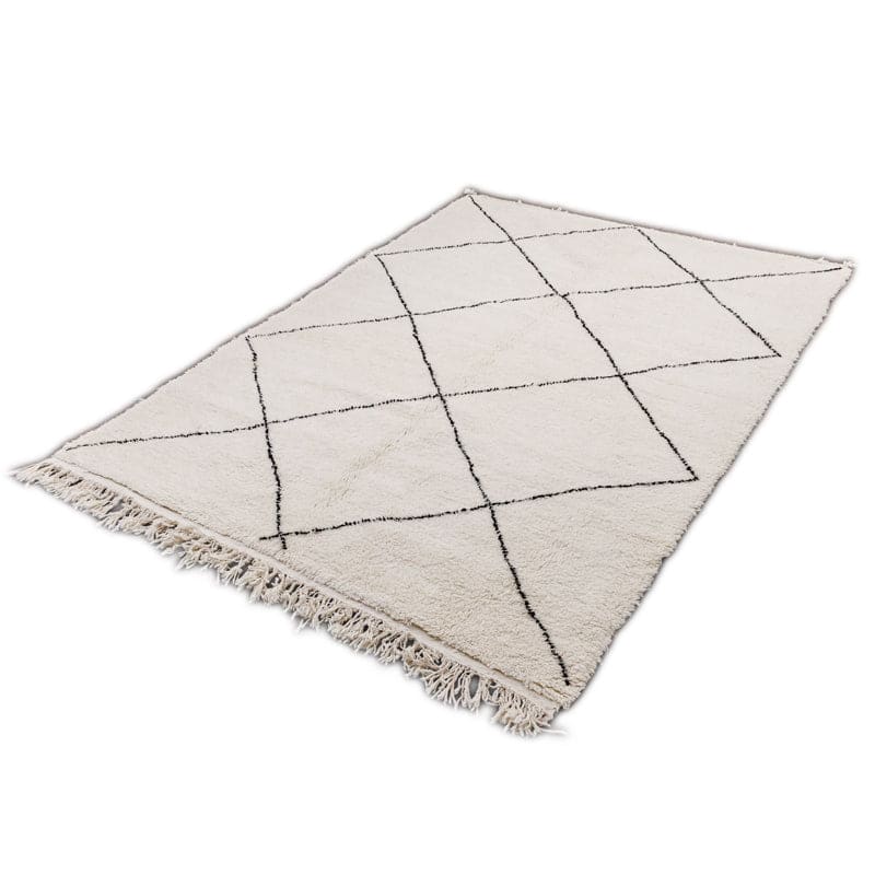 tapis berbere blanc et noir