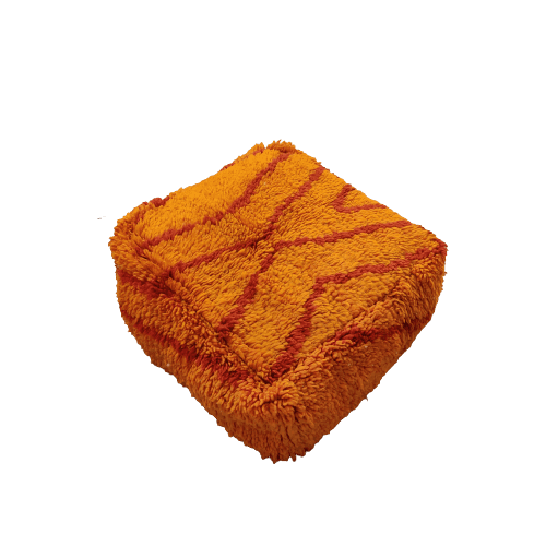 pouf berbere orange