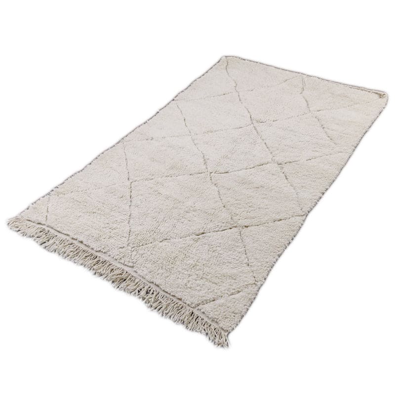tapis blanc marocain