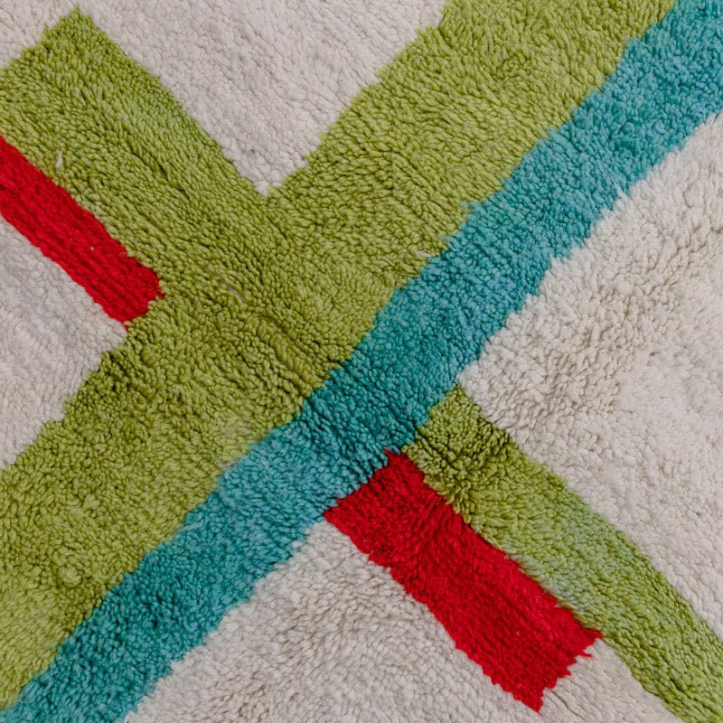 tapis berbere vert rouge bleu