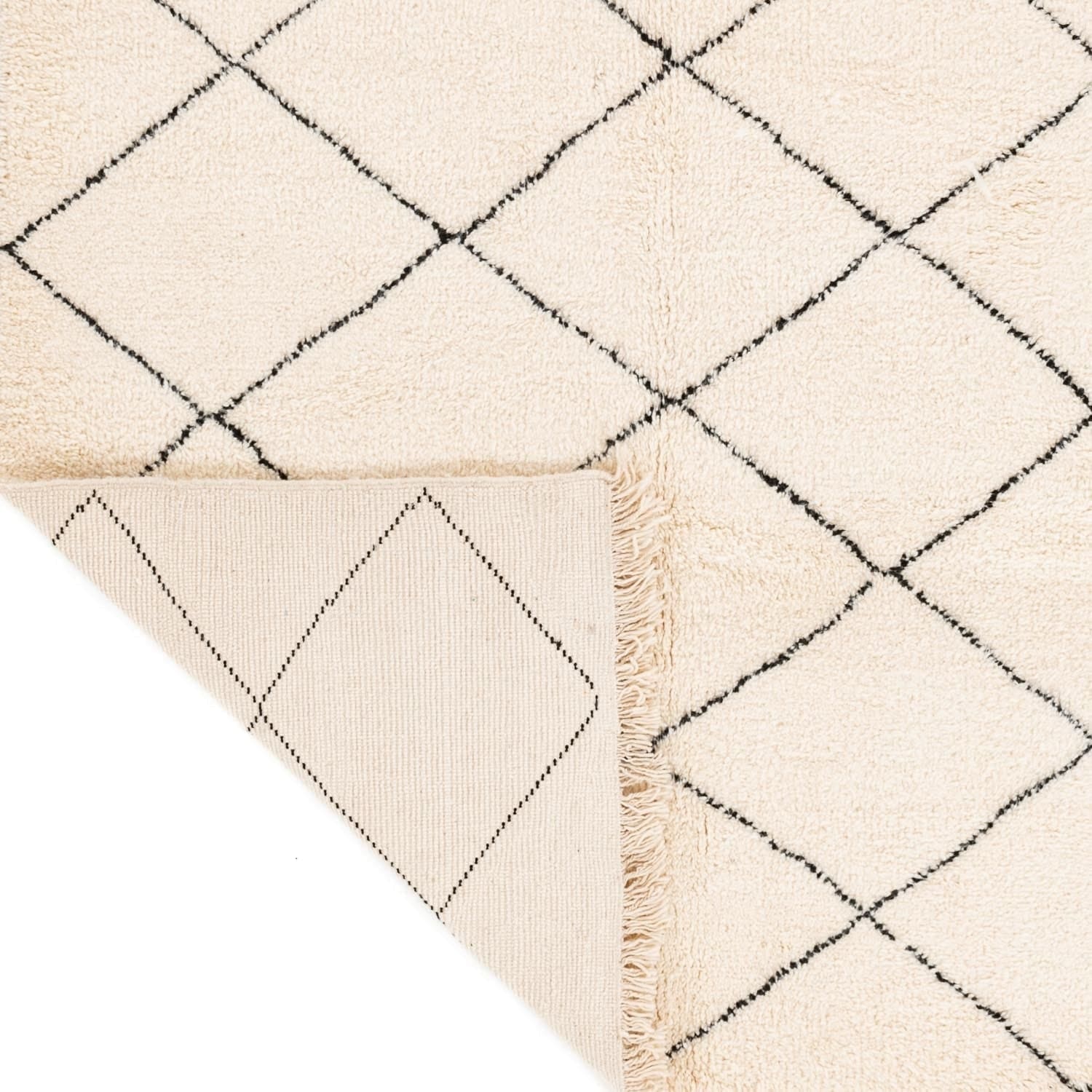 tapis berbere blanc et noir