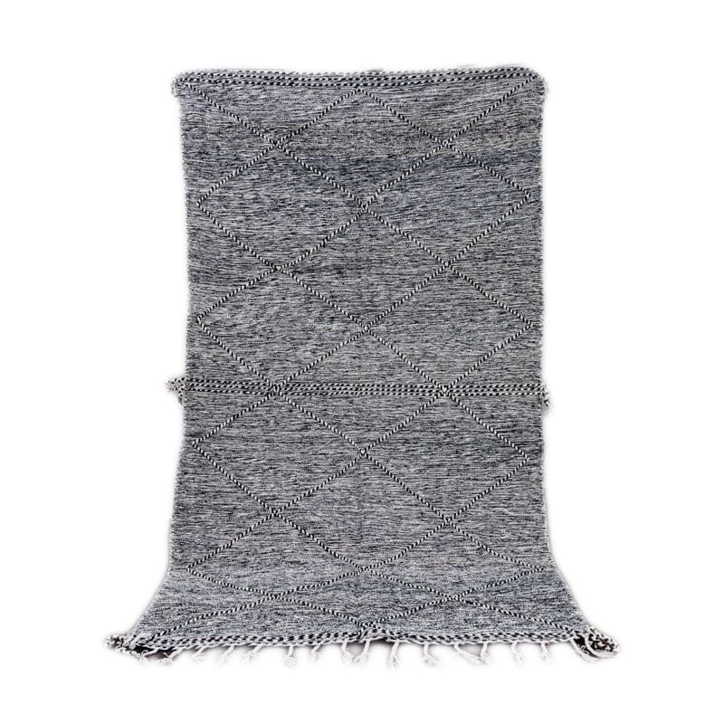 Tapis Berbère Noir Zanafi 145x260 cm - Tapis