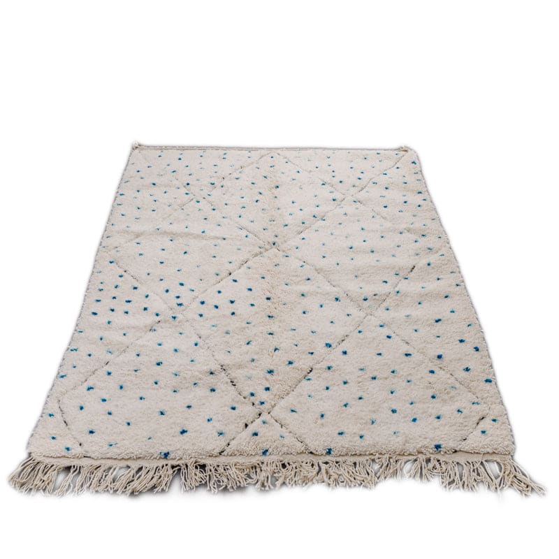 tapis pois bleu berbere
