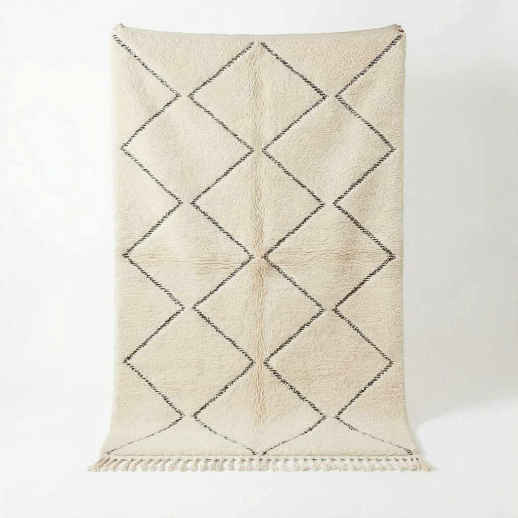 Tapis marocain en laine à losanges HAJI