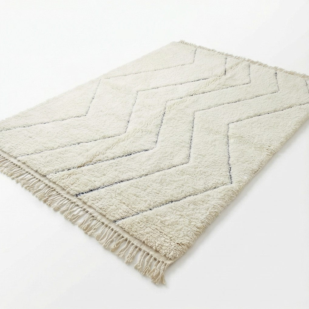 Grand tapis berbère zigzag 200x300 cm
