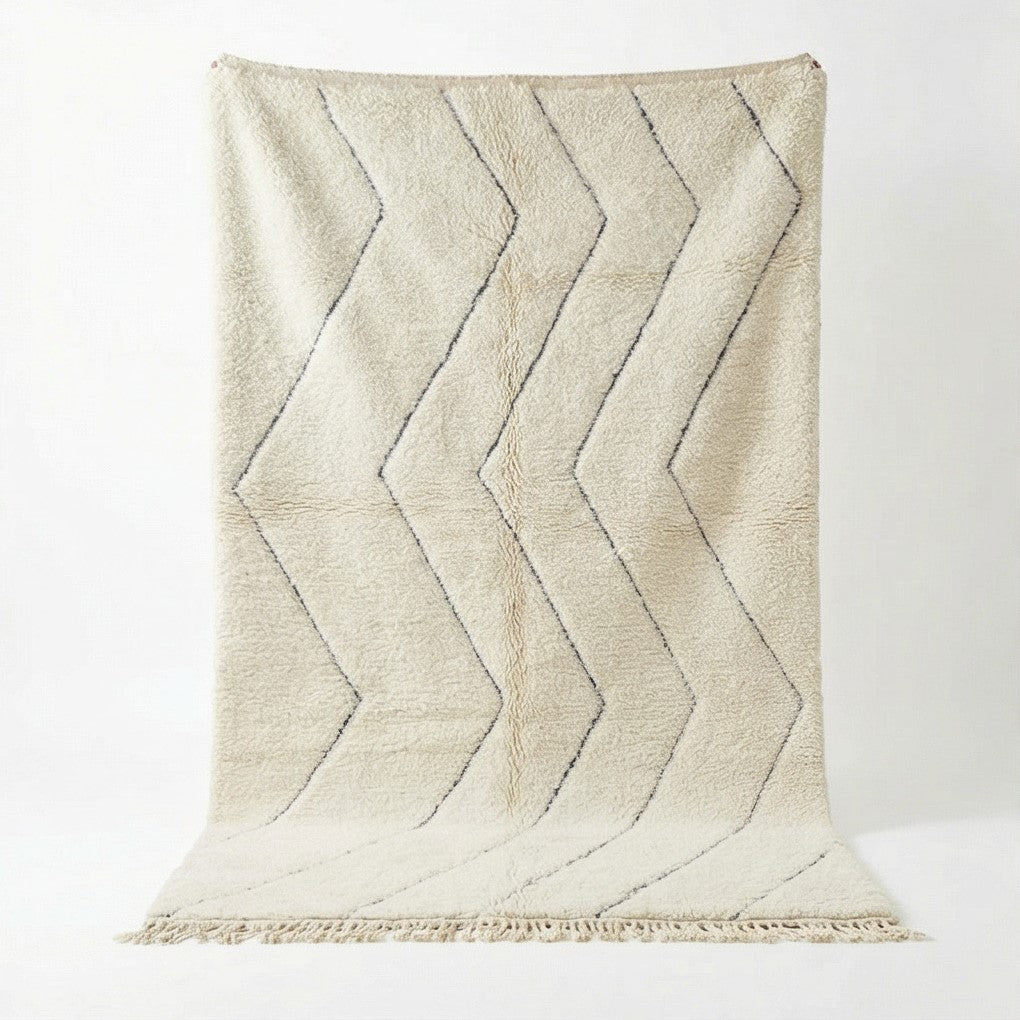 Grand tapis berbère zigzag 200x300 cm