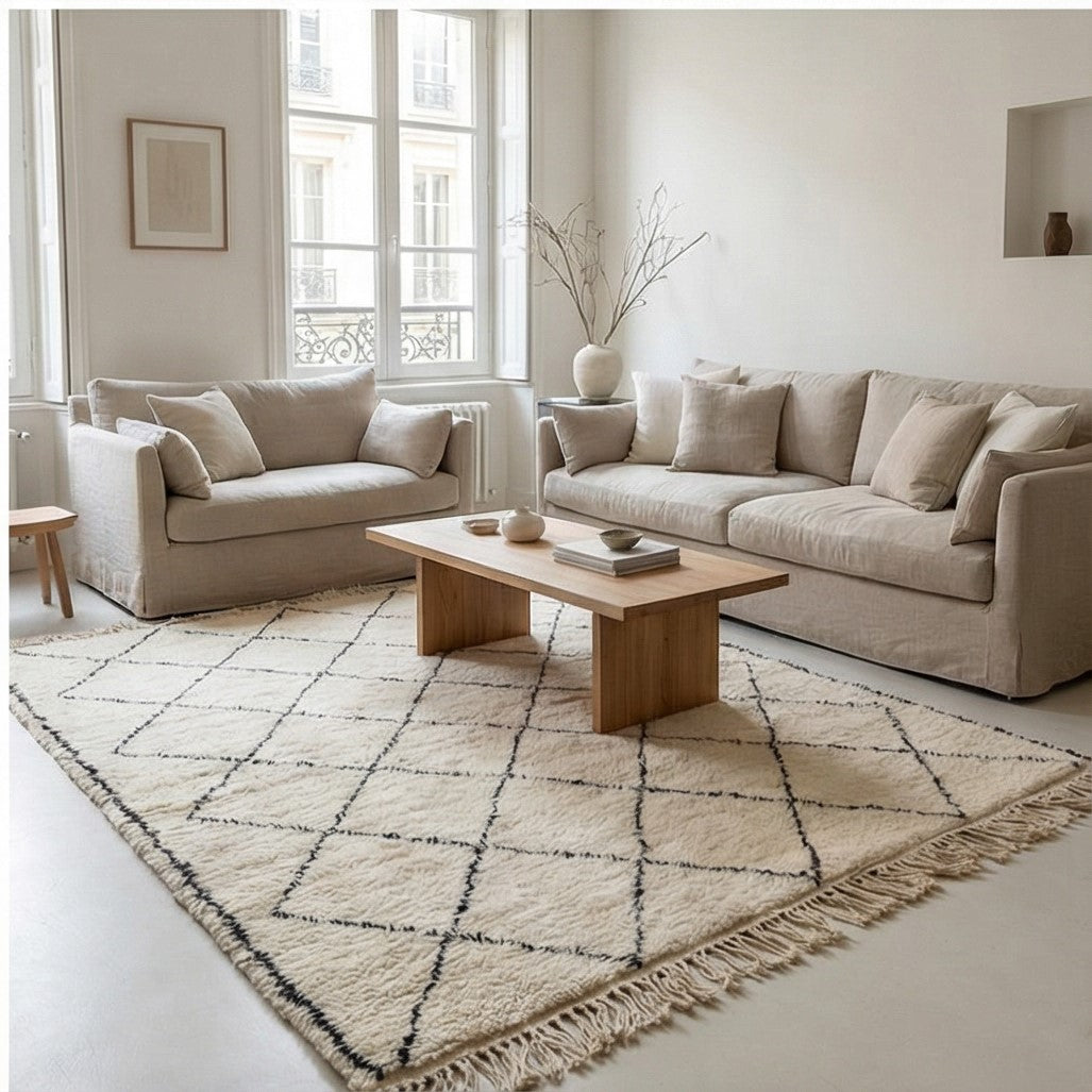 Tapis Berbère petits losanges <br> 165x250 cm