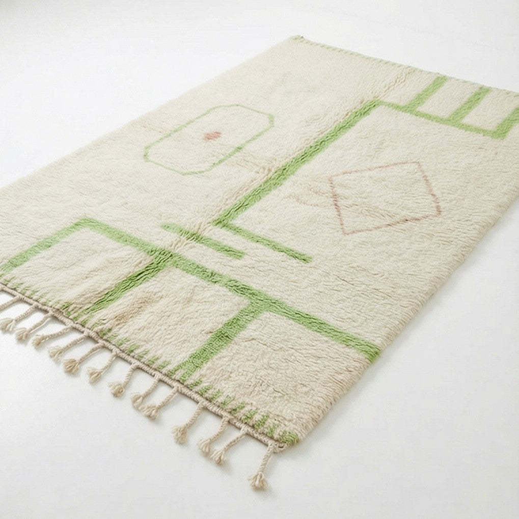 Tapis berbère ton vert Azilal