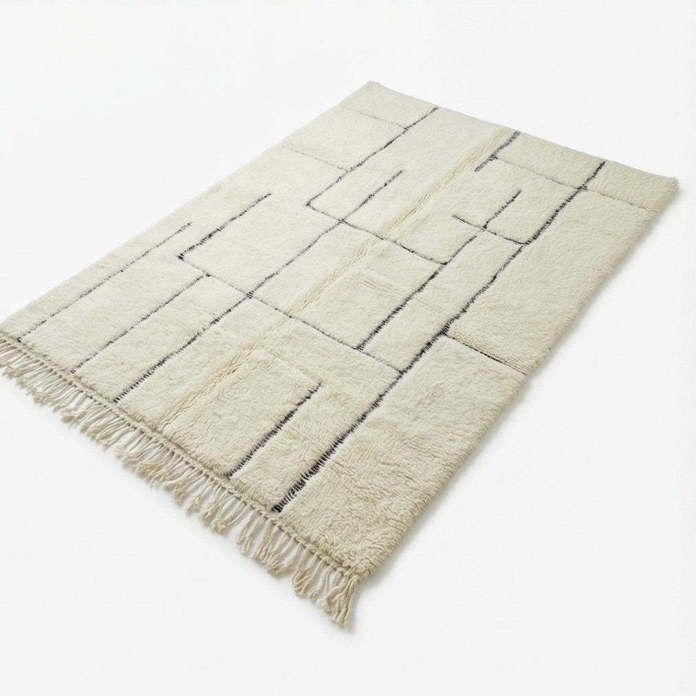 Grand tapis berbère graphique 200x300 cm