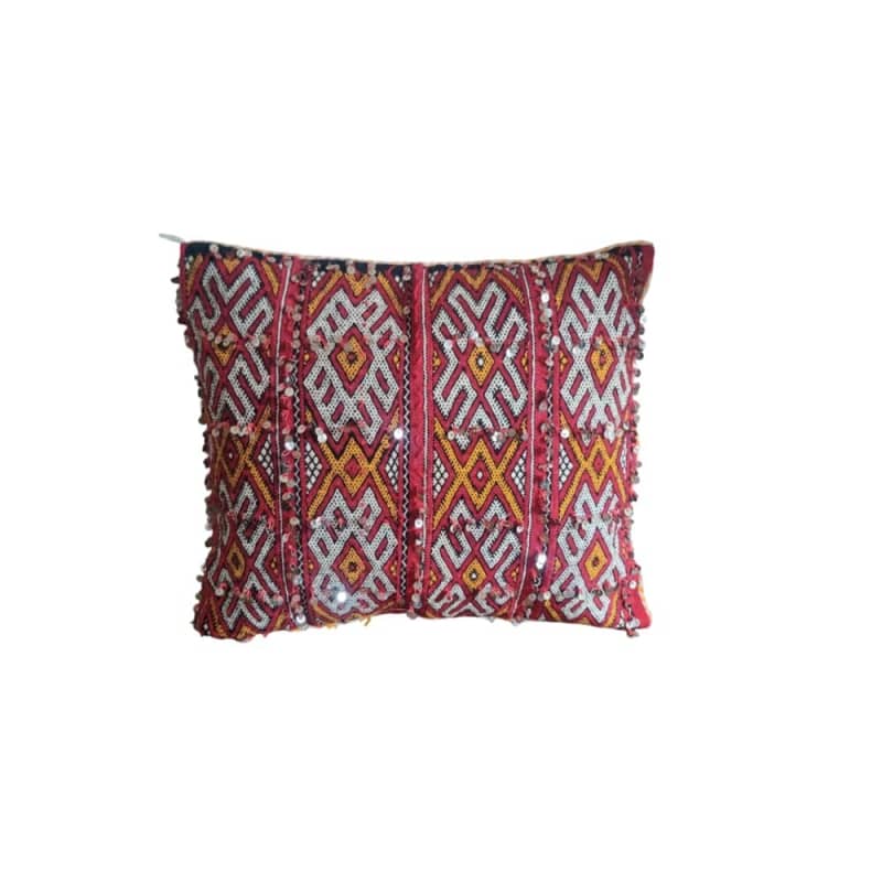 Coussin Berbère Brodé à la Main | MAZIR