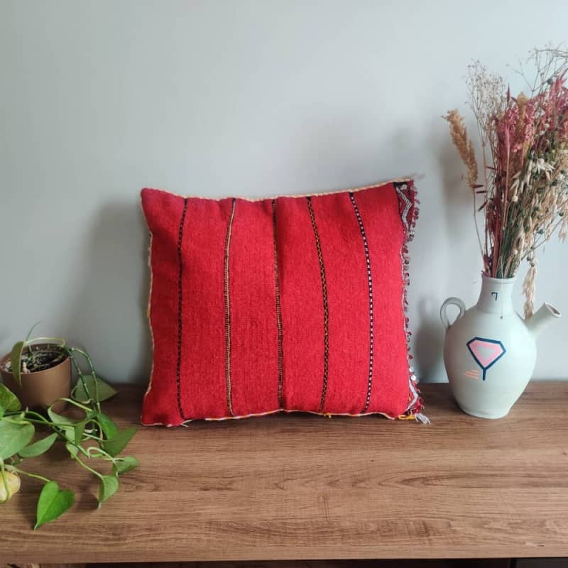 Coussin Berbère Brodé à la Main | MAZIR