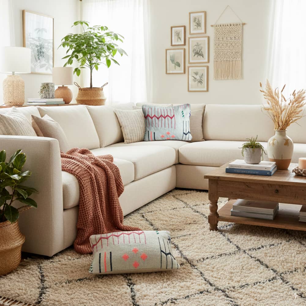 Coussin Géométrie Bohème | MAZIR