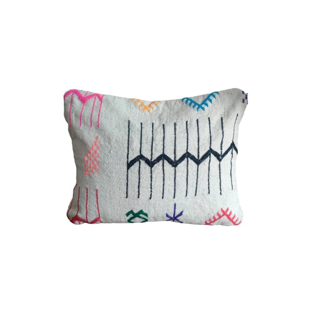 Coussin Kilim Marocain Tribal -MAZIR Décoration