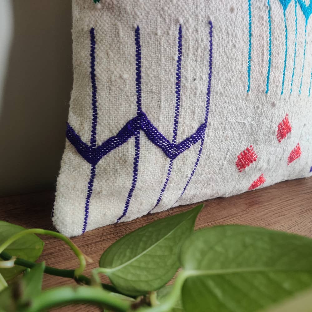 Coussin marocain Mosaïque de Couleurs | MAZIR