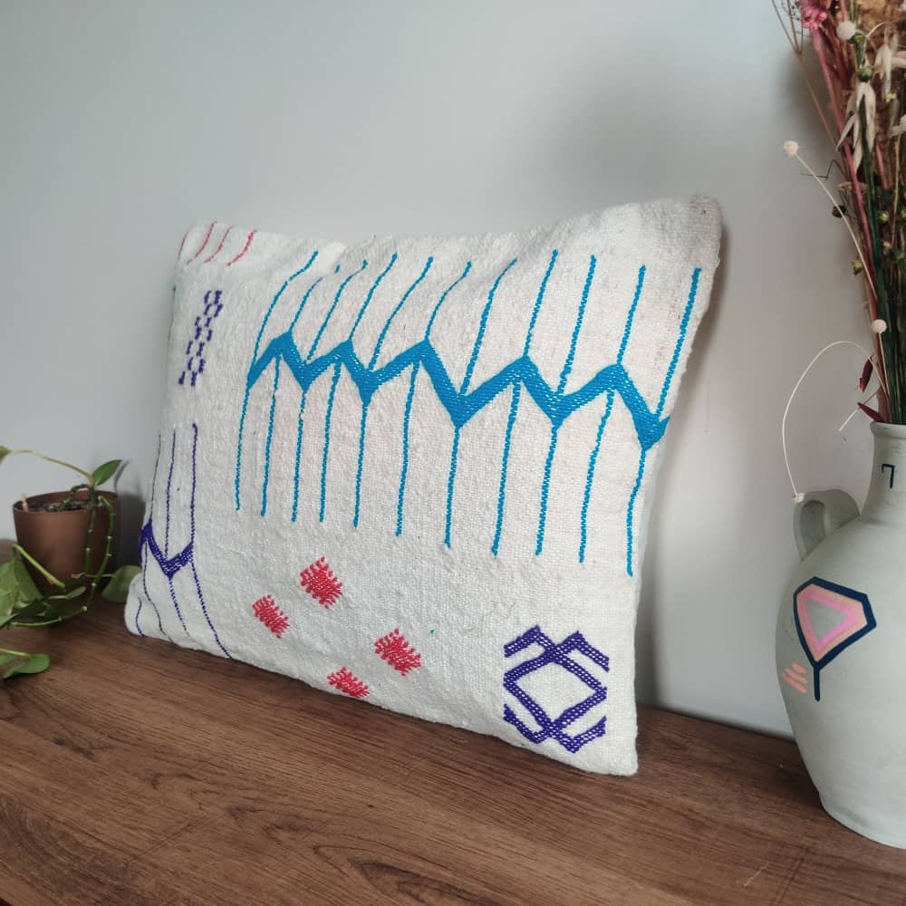 Coussin marocain Mosaïque de Couleurs | MAZIR