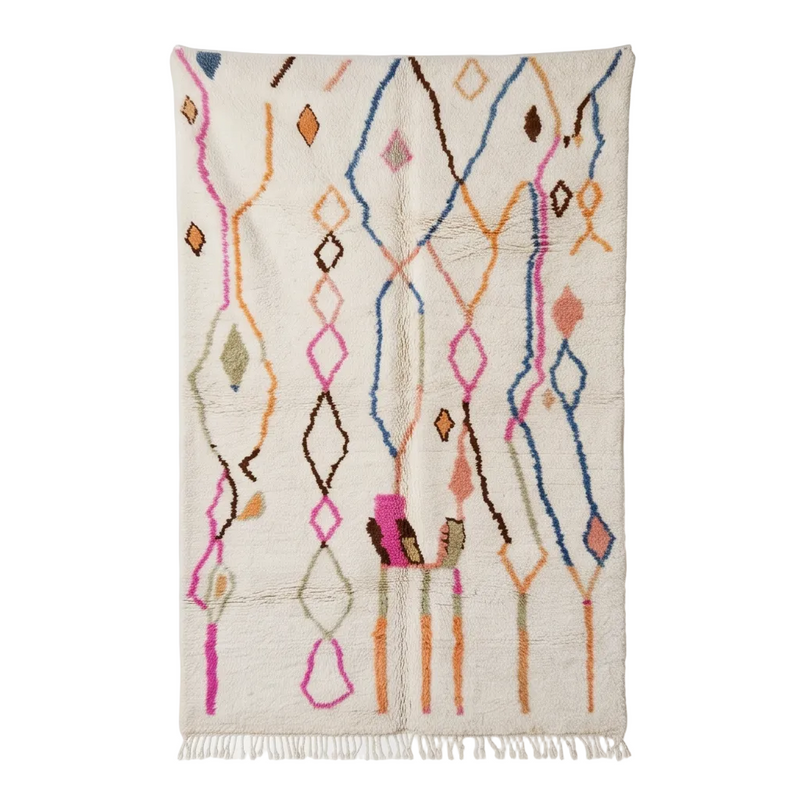 Tapis berbère Azilal aquarelle