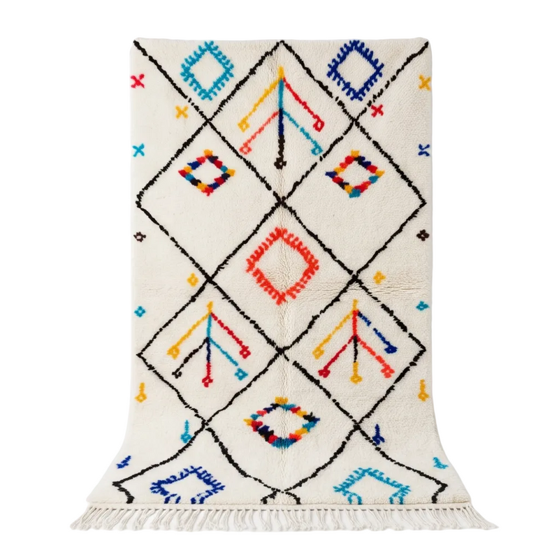 Tapis Beni Ouarain à motifs Azilal