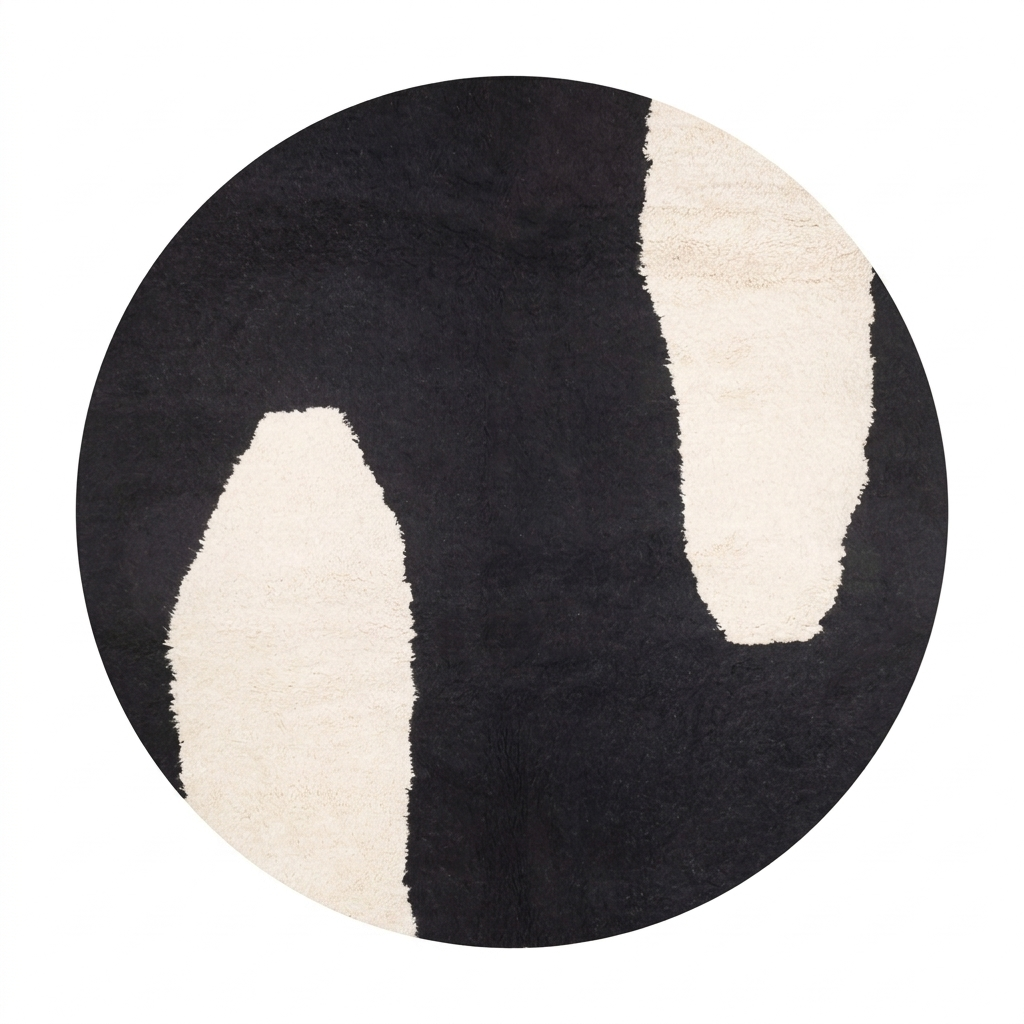 Tapis berbère rond Afta - Sur mesure
