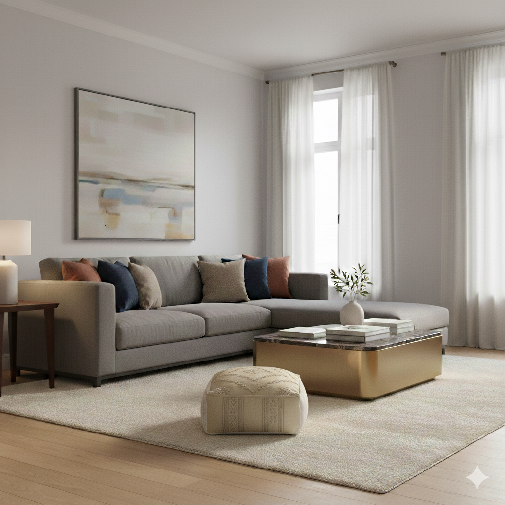 Pouf Sabra jaune marocain